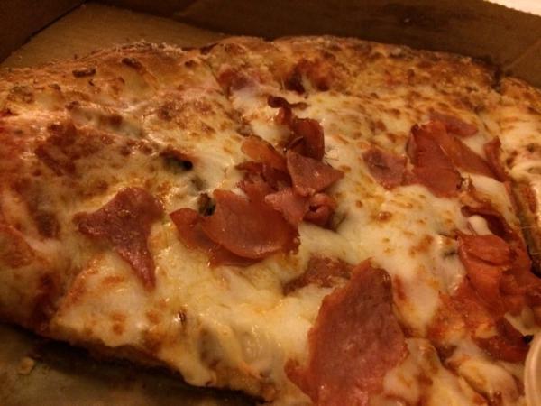 Italian Meat Pizza · Bacon, Italian sausage, pepperoni, prosciutto, and salami.