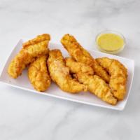 Fried Chicken Tenders · Fresh battered to order and served with honey mustard sauce.