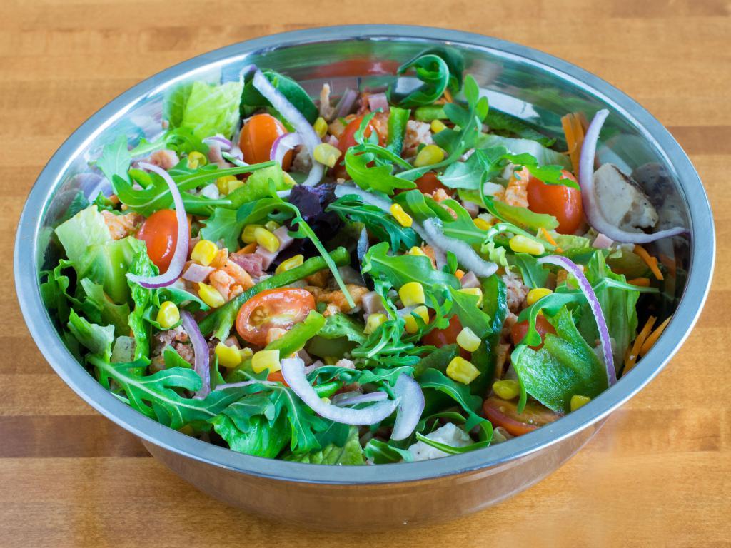 Create Your Own Salad · Romaine lettuce and/or spring mix with your choice of toppings and dressing.