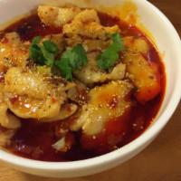 Sichuan-Style Fish Filet · Spicy.