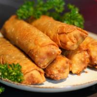 Egg Roll · Chicken wrapped in the crispy shell.