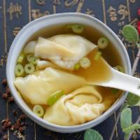 Wonton Soup · Pork wontons boiled with chicken broth. Served with crispy noodles.