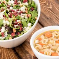 1/2 Salad and Cup of Soup · From a BBQ Chicken Salad to a Cap's Creation, with this combo choose any half salad and pair...