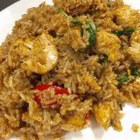 Spicy Fried Rice · Flavorful fried rice stir-fried with crushed chili, basil leaves, egg and chef's special's s...