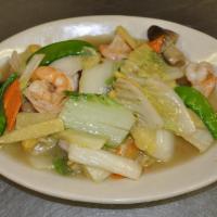 Shrimps with Seasonal Vegetables · 
