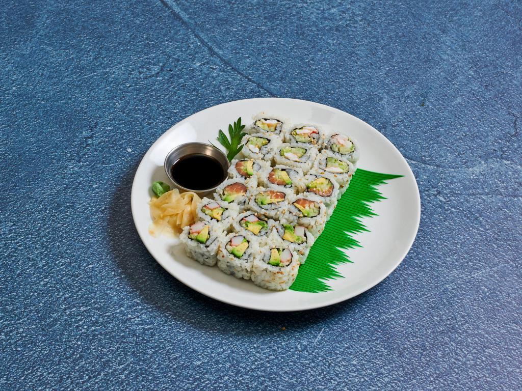C22. Roll Combo 3 Roll · Served with miso soup.