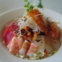 Seafood Salad · Salmon, albacore, octopus, shrimp, tuna