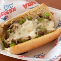 Beef Philly Only · Ingredients: Mayo, Onion, Mushrooms, Green Peppers, and Cheese
