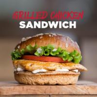 Grilled Chicken Breast Sandwich · Grilled chicken breast, crisp leaf lettuce, fresh tomato and mayonnaise on a whole wheat bun.