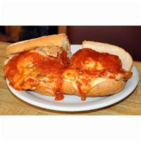Veal Parmesan Sandwich · Breaded veal with marinara sauce and melted mozzarella.