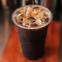Iced Decaf Americano · La Colombe MonteCarlo. Three shots. Served with your choice of milk
