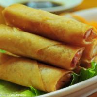 A3. Harumaki · 5 pieces of deep-fried vegetable egg rolls.