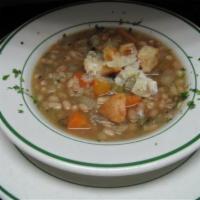 Tuscan Bean Soup · Add pasta and Italian sausage $4.00.