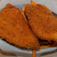 Fish and Chips · Two Pc Fried to golden Brown Fishes and Serve with French Fries