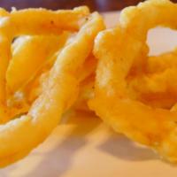 (ap) Fried Calamari (order and make ) · Battered and deep fried squid. top sale,good for beer