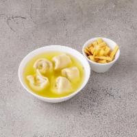 Wonton Soup · Served with crispy noodles. 