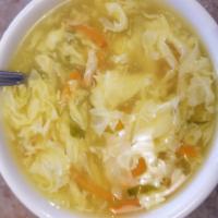 8. Egg Flower Soup ·  Soup with beaten egg whites. 