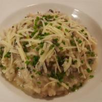 Three Mushrooms Risotto · Arborio rice, portobello crimin and shittake mushrooms with white truffle oil and Parmesan c...