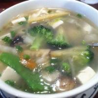34. Bean Curd with Chinese Vegetable Soup · 