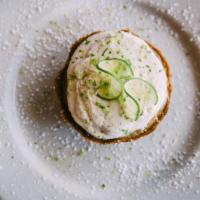 Key Lime Pie · An individual pie made with a graham cracker crust and real key lime filling. Topped with wh...