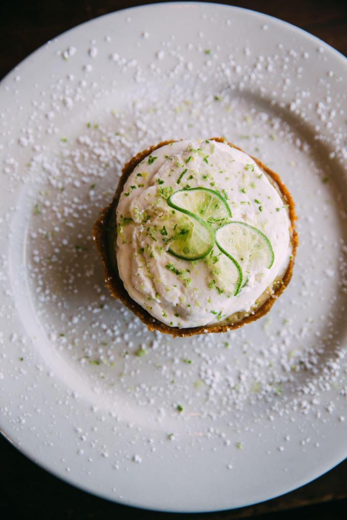 Key Lime Pie · An individual pie made with a graham cracker crust and real key lime filling. Topped with whipped cream.