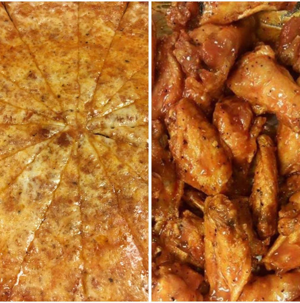 Pizza Wing Special  · Large Cheese Pizza and 20 Wings.  Toppings additional. 