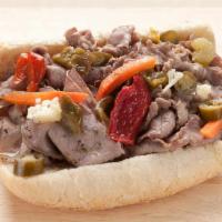 Italian Beef Sandwich · Served on a French Roll with a side of au jus.