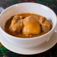 Kumasi Nkatikwan · Fresh paste of grounded peanut cooked with chicken into a scrumptious dish, served with choi...