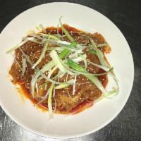 A2. Beef Tendon in Chili Sauce 麻辣牛筋 · Spicy.