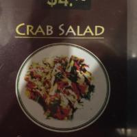 Crab Salad · Crab with celery, onion, and lebni. 