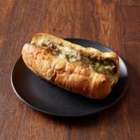 Cheese Steak Hero  · Sirloin steak sauteed with green peppers, onions, mushrooms and topped with Swiss and mozzar...