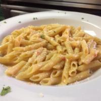Penne Vodka Sauce · Penne pasta covered with our homemade vodka cream sauce. 