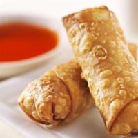 #1. Egg Roll · Crispy dough filled with minced vegetables.