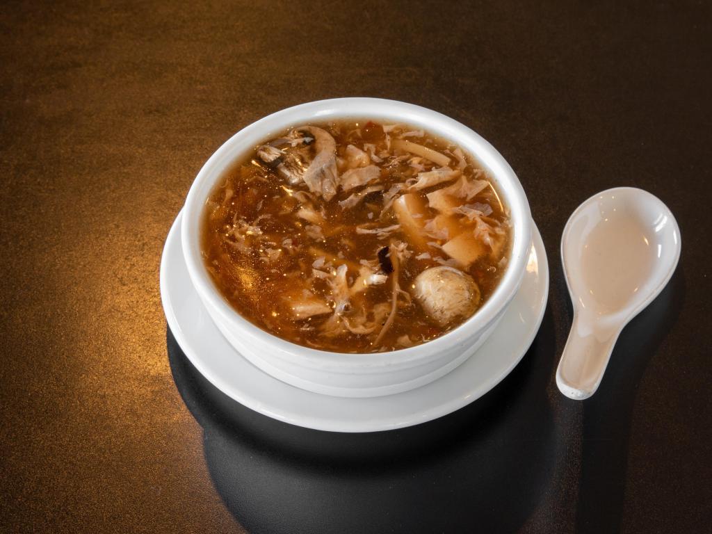 11. Hot & Sour Soup酸辣汤 · Soup that is both spicy and sour, typically flavored with hot pepper and vinegar.