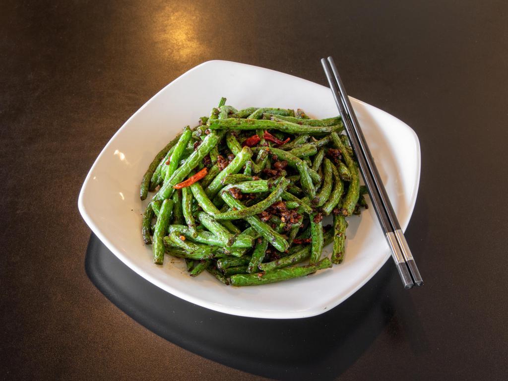 55. Dried Sauteed String Bean with Minced Pork 干煸四季豆（西式 · Hot & spicy.