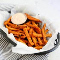 Sweet Potato Fries · Served with ranch ketchup