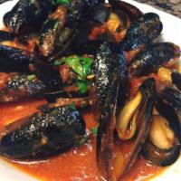 Mussels Marinara · Served with pasta or vegetables.