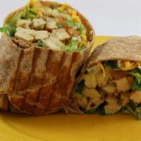 5. Grilled Chicken and Honey Mustard Wrap · 4 oz. of the grilled chicken breast with a blend of white cheddar cheese, lettuce, tomatoes ...