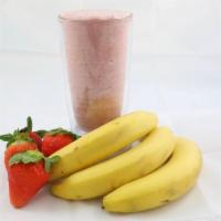 2 .Strawberry Power Smoothie · Banana, strawberry, milk and strawberry protein.