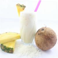 4. Pina Colada Smoothie · Coconut cream, vanilla protein and pineapple juice.