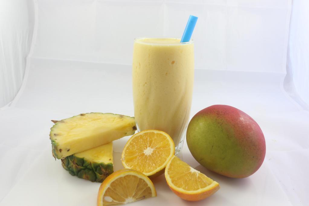 5. Tropical Protein Power Smoothie · Mango, pineapple, orange juice and vanilla protein.