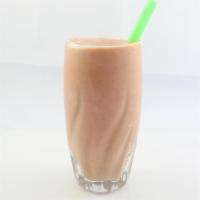 8. Mamey Power Smoothie · Maney, strawberry, milk and strawberry protein.