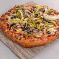 Veggie Pizza · Mushroom, green pepper, onion, black olive and pineapple.