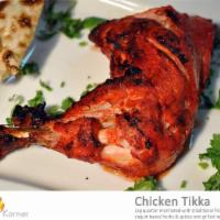 Chicken Tikka Leg · Leg Quarter or Breast marinated with traditional Pakistani spices and marinated with yogurt ...