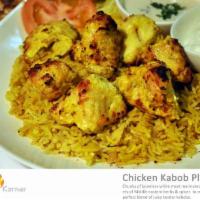 Chicken Kabob · Boneless chicken breast slowly grilled with traditional herbs and spices.