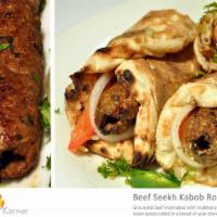 Beef Seekh Kabob Wrap · 