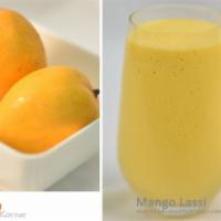 Mango Lassi · Made with all natural homemade yogurt and mangos.