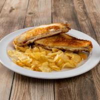 Grilled cheese with ham · Served on white or wheat toast