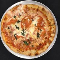 Margherita Pizza · Fresh mozzarella, heirloom tomato, basil