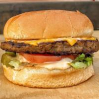 Impossible Burger · The patty is 100% plant based, with no animal products or by products. Cheese, Lettuce, Toma...